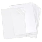20PCS Clear Plastic Sheet, A4 PVC Flexible Plastic Board Transparent Acrylic by Unknown