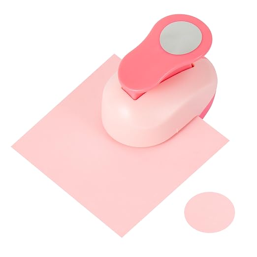 QIQQIKIN Circle Paper Punch, 1 Inch, Hole Puncher, Craft Tool - Image 3