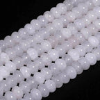 Songxi 5x8mm Natural Clear White Jade Stone Rondelle Beads, Gemstone - Image 2