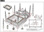 Istanbul Blue Mosque DIY Paper Model Kit - Image 2