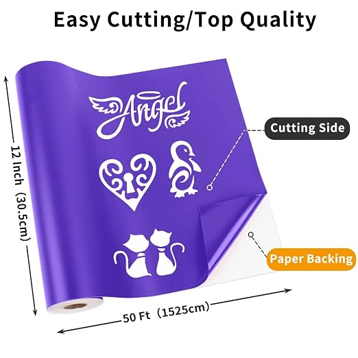Matte Purple Permanent Vinyl, Craft Die Cutters - Image 2
