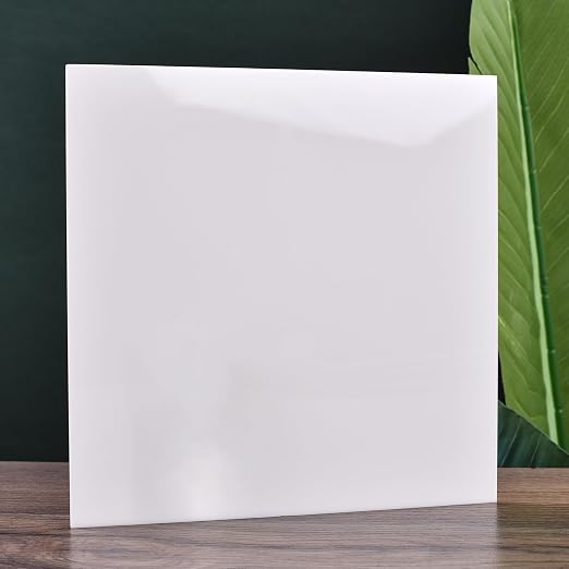 6 PCS White Cast Acrylic Opaque Plastic Sheet 8 x 8 Inch, - Image 2