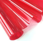 30x135cm Transparent PVC Vinyl, 0.4mm Neon Solid Color Waterproof Fabric Super by XHTFauxLeather