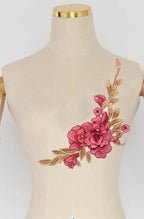 Vintage Rose Sew Lace Flower Embroidery Patches, - Image 4