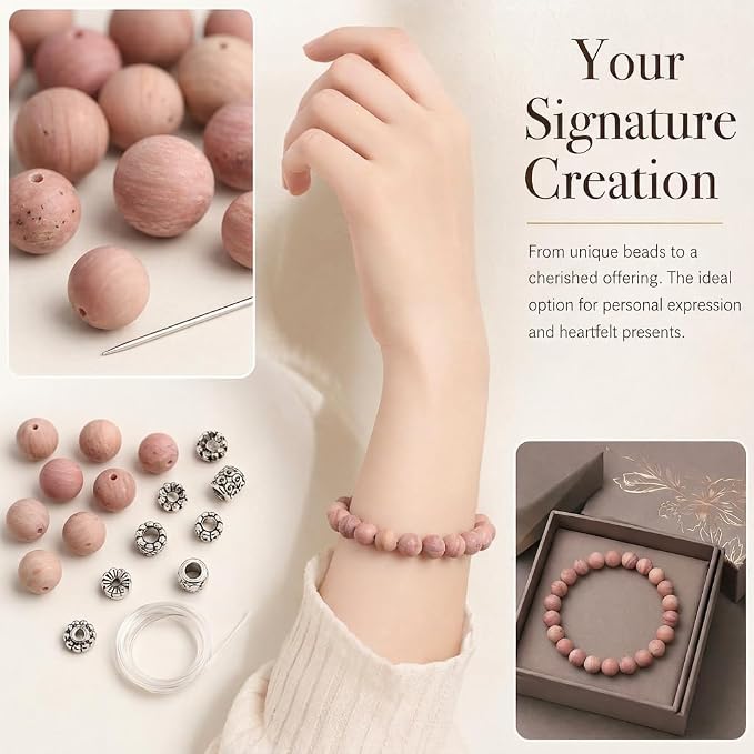 4mm Matte Pink Rhodochrosite Bead, 15-Inch Matte Round Loose Stone Beads - Image 4