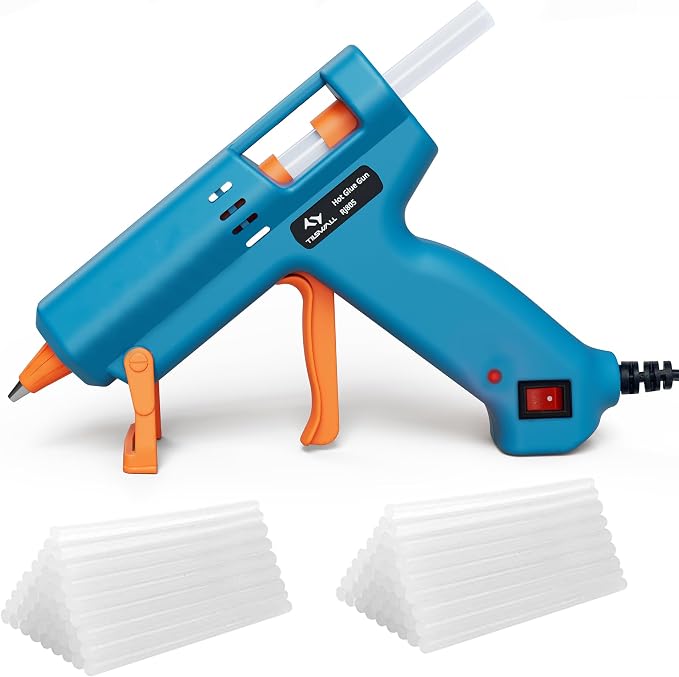 Tilswall Hot Glue Gun Kit with 30 Premius Glue Sticks（130mm x 7mm）, Fast by Tilswall