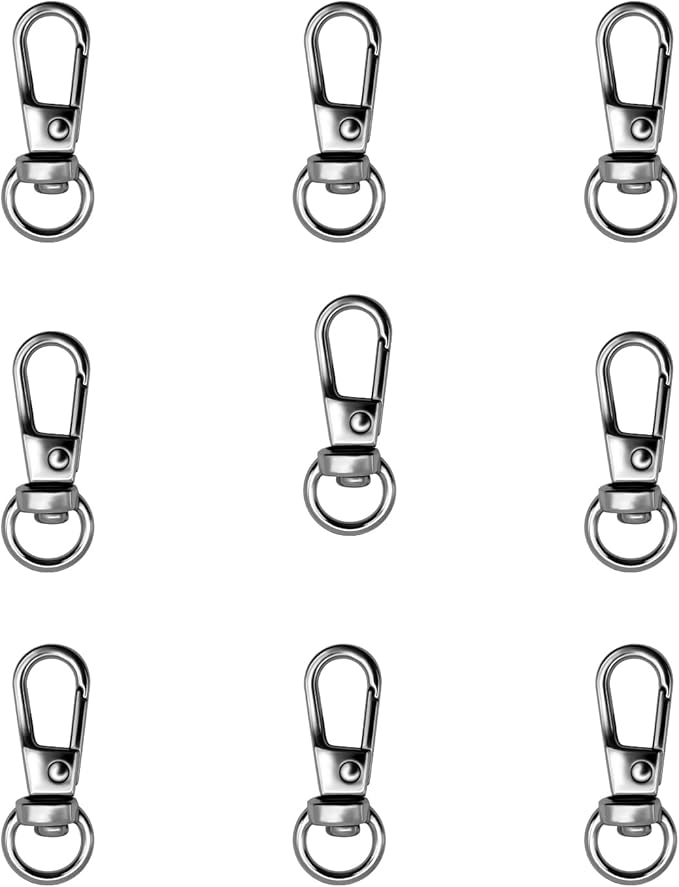 12pcs Swivel Push Gate Snap Hooks Clasps by TiSuit