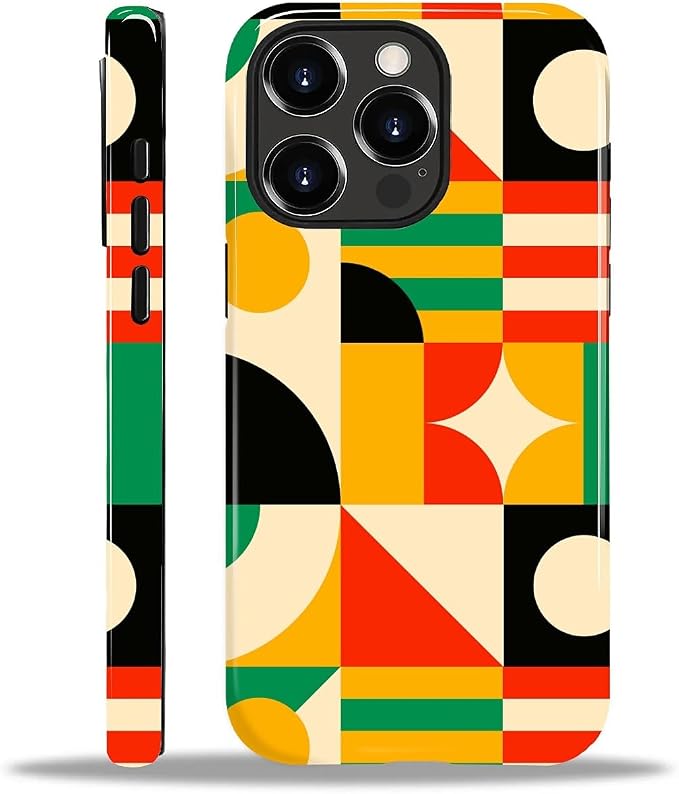 ZHEGAILIAN Case for iPhone 14 Pro Max, Geometric Colors Durable Shockproof by Home