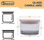 SHOWIN Thick Candle Jars for Making Candles 16 Pcs, 4 OZ Empty Jars - Image 4