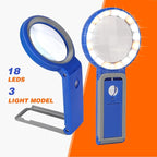Magnifying Glass with Light and Stand, Foldable Handheld Magnifying Glass 18 - Image 6