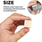 MUXGOA Wooden Cubes, 3/4inch Wood Square Blocks - Image 2