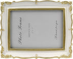Coshar Vintage Photo Frame 5 x 7 Inch Beige | Antique Picture Frame, Glass Front - Image 2