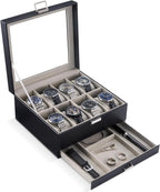 ProCase Watch Box, 8 Slot Watches Display Case by ProCase
