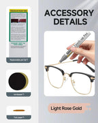 Light Rose Gold Eyeglass Frame Touch Up Paint Pen, All-in-One Touch Up Kit - Image 7