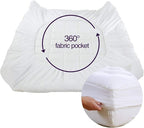 EASELAND Queen Size Mattress Pad Pillow Top Mattress Cover Quilted Fitted - Image 5