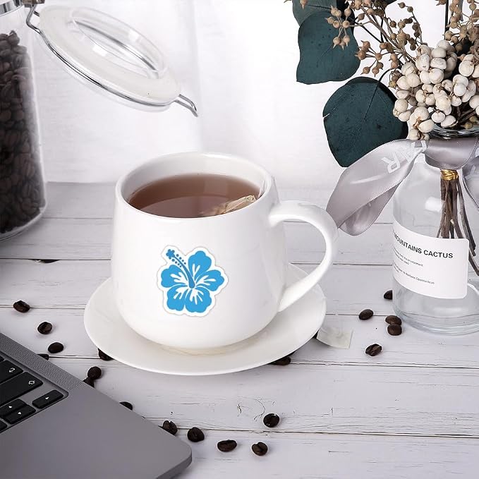 64pcs Aesthetic Hibiscus Stickers - Image 5