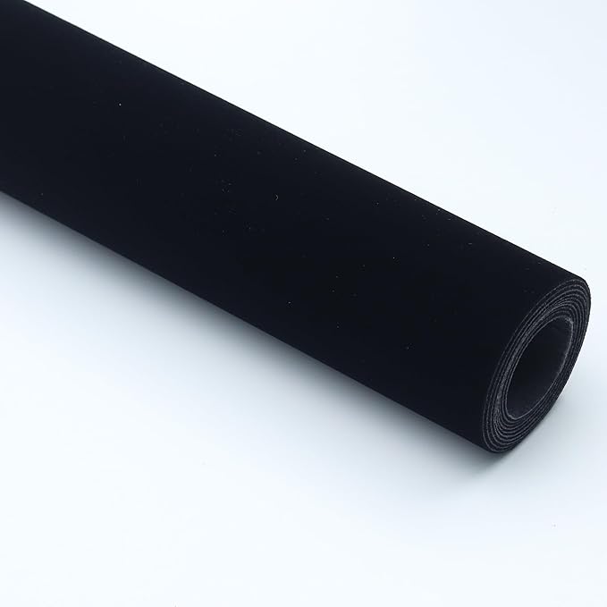 Self Adhesive Sheets Peel and Stick Large Size Velvet Flock Soft Velvet Drawer by TAOGIFT