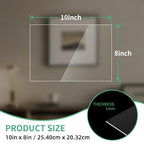 8X10 Plexiglass Sheets 0.04" Thick, Thin 1mm Clear Acrylic Sheets 2 Pack | 1mm - Image 2