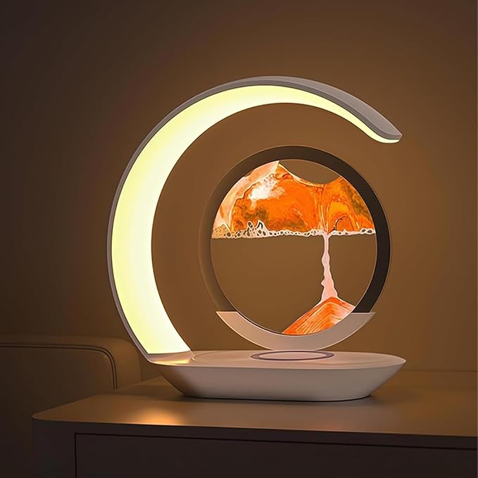 3-in-1 Moving Sand Art Desk Lamp by Qxlzxy
