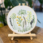 COCOMOX 5 Sets Floral Embroidery Practice Kits, Flower Pattern Embroidery Kit - Image 5