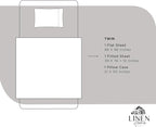 Linen Home 100% Cotton Percale Sheets Twin Size, Deep Pocket, 3 Pieces Set - Image 6