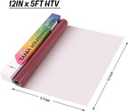 HTVRONT HTV Rolls Heat Transfer Vinyl, Rose Maroon - Image 7
