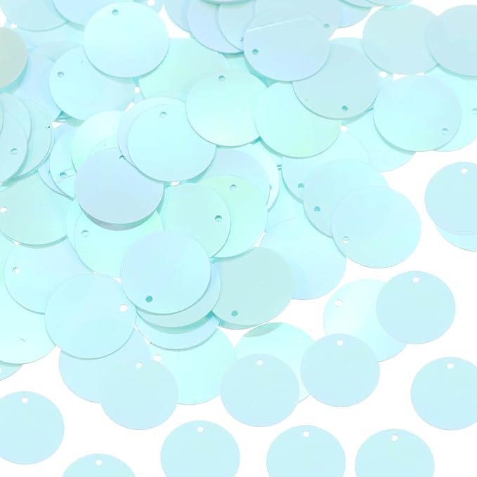 MECCANIXITY 700 Pcs Flat Round Sequins 15mm/0.6 Inch Loose Paillettes Craft by MECCANIXITY