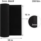 AMZQNART EVA Foam 3mm, Cosplay Foam 16x59 inch Black, - Image 2