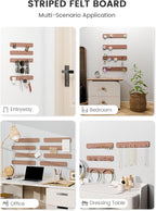 Fluxynara Cork Board Alternative Felt Strip Board 8-Pack 13"x2", Office Pin - Image 6