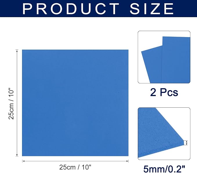 MECCANIXITY Foam Sheets Crafts 10x10 Inch 5mm EVA Craft Foam Paper Foam Sheets - Image 2