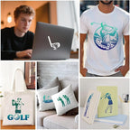 4Pcs Golfer Stencils for Painting, 11.8"x11.8" Reusable Play Golf Stencil - Image 5