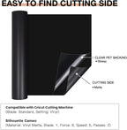 HTVRONT Black Permanent Vinyl, Silhouette, Cameo Cutters, Scrapbooking - Image 6