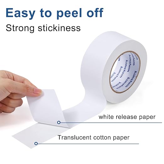 Double Sided Tape 2 Inch x 36 Yards, 1 Rolls Double-Sided Adhesive Tape - Image 4