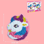 whatstem Plush Craft Unicorn Pillow, DIY Fabric Art Kits - Image 4