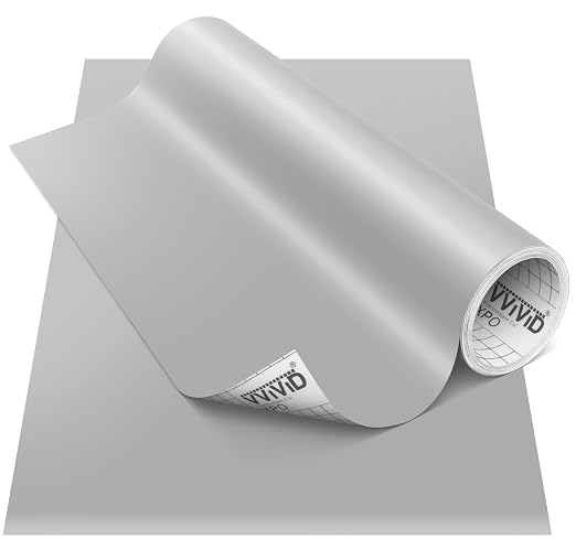 VViViD DECO65 Matte Pastel Middle Grey Permanent Adhesive Craft Vinyl by VVIVIDVINYL