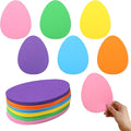 Ireer 48 Pcs Large Foam Easter Egg Cutouts 6 Inch Colorful Bulletin Board Decor by Ireer