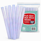 Gluerious Full Size Hot Glue Sticks 50 Pack, 0.43 x 6 Inch Large Glue Sticks by Gluerious