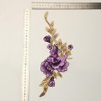 Vintage Rose Sew Lace Flower Embroidery Patches, - Image 2
