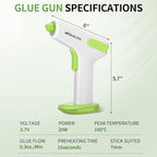 Cordless Hot Glue Gun 4V Fast Heat Continuous Flow Glue Stick Set | 2.9Ah - Image 8