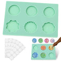 Wax Seal Mat with 50pcs Removable Sticky Dots, Silicone Wax Seal Mold by Unknown