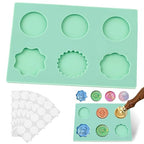 Wax Seal Mat with 50pcs Removable Sticky Dots, Silicone Wax Seal Mold by Unknown