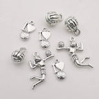 Youdiyla 45 Volleyball Charms Collection, Bulk I Love Sport Volleyball Girl - Image 3