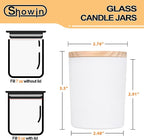 SHOWIN Thick Candle Jars for Making Candles 16 Pcs, 7 OZ Empty Jars - Image 3