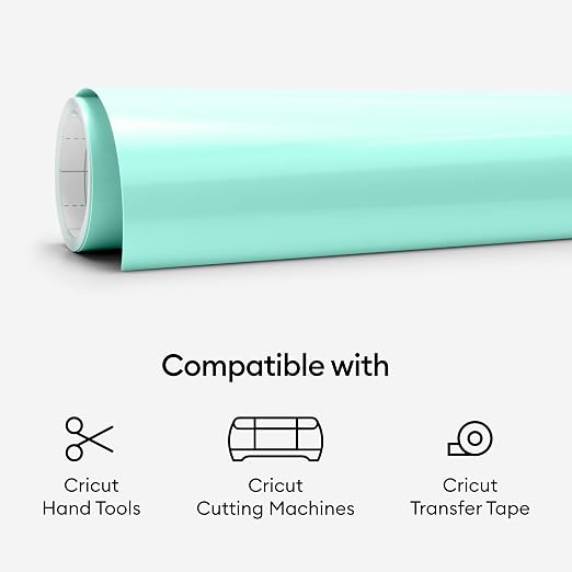 Cricut Premium Permanent Vinyl Roll, Mint - Image 6