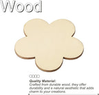 PATIKIL 80mm Wooden Flowers, 50 Pack Unfinished Wood Flowers Blank Wooden - Image 4