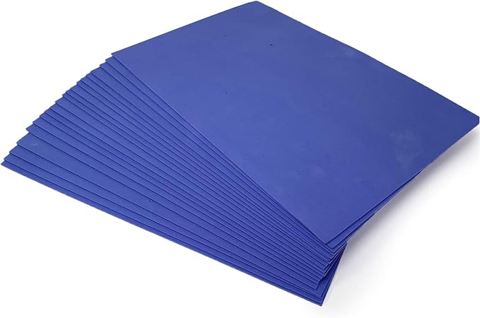 Allgala 20-Value-Pack EVA Foam Paper 8x12 Inch Sheets-Royal Blue-CF85304 - Image 3