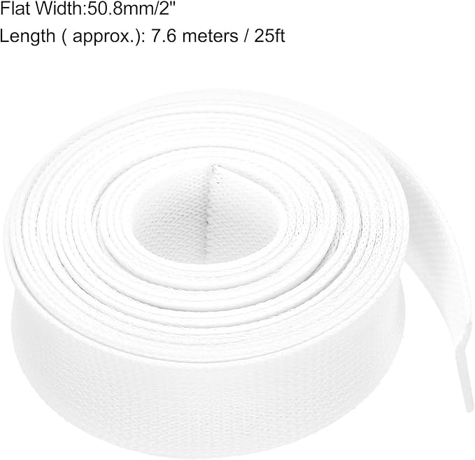 uxcell Expandable Sleeving, 2-inch 25ft Cable Sleeve - Image 3