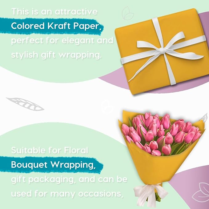 PerkHomy Orange Kraft Paper Roll 17.5" x 960" - Image 4