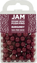 JAM PAPER Colorful Push Pins by JAMPaper