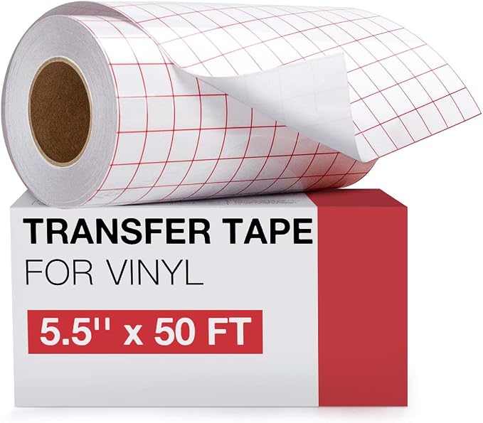 HTVRONT Transfer Tape for Vinyl, 5.5" x 50 FT, For Silhouette Cameo, For Decals by HTVRONT